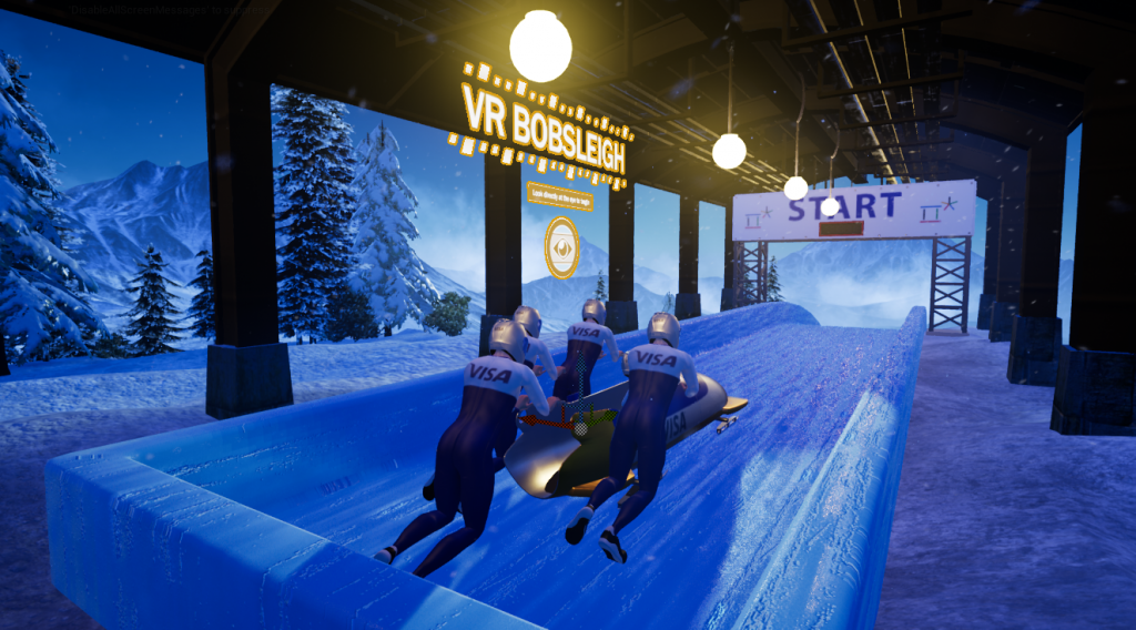 Visa's Virtual Reality Bobsled Experience 3